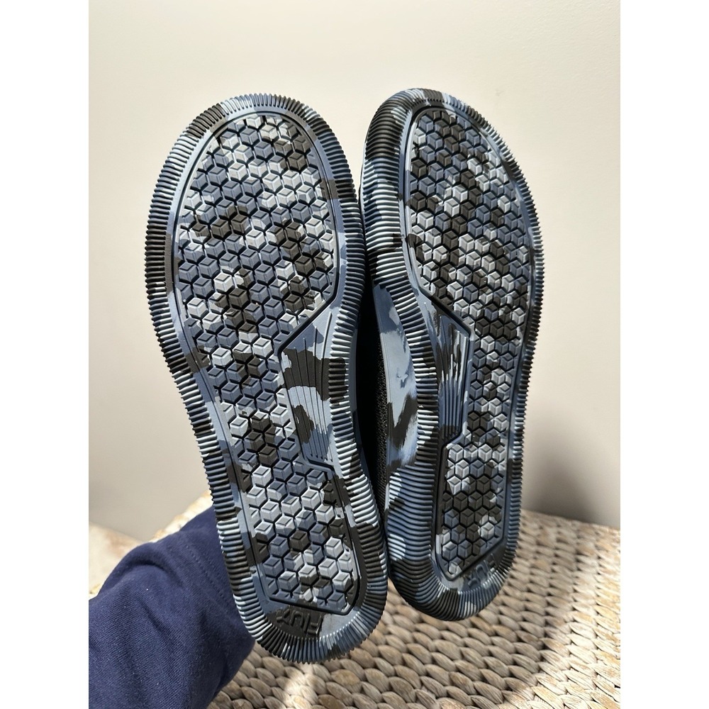 Flux Adapt Trainer Athletic Knit Shoes Sneakers Men's 10.5 Black Camo Blue EUC - Picture 7 of 10